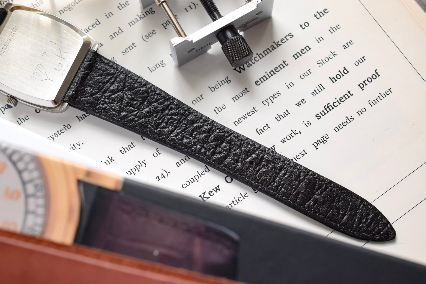 1970s Longines Steel Linen Dial Quartz Square Cushion