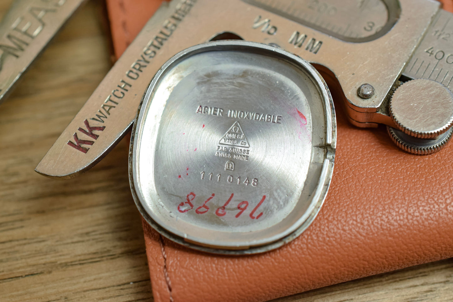 1970s Omega De Ville Silver Steel Ellipse