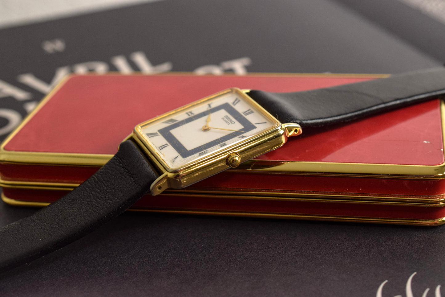 1989 Seiko Roman Rectangle - Imperfect Crystal