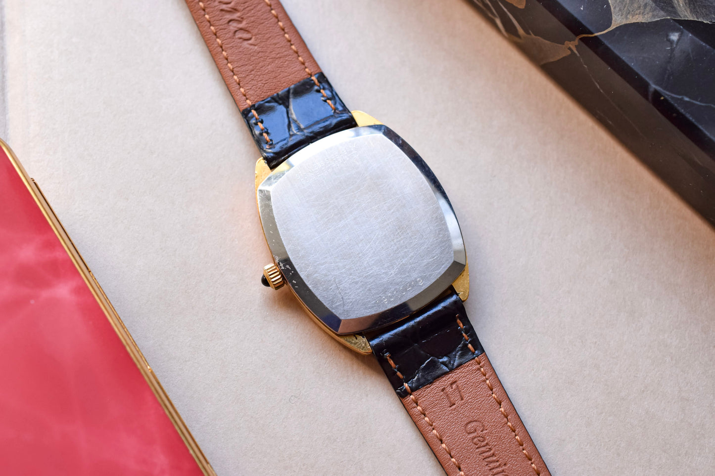 Vintage Longines Linen Ellipse