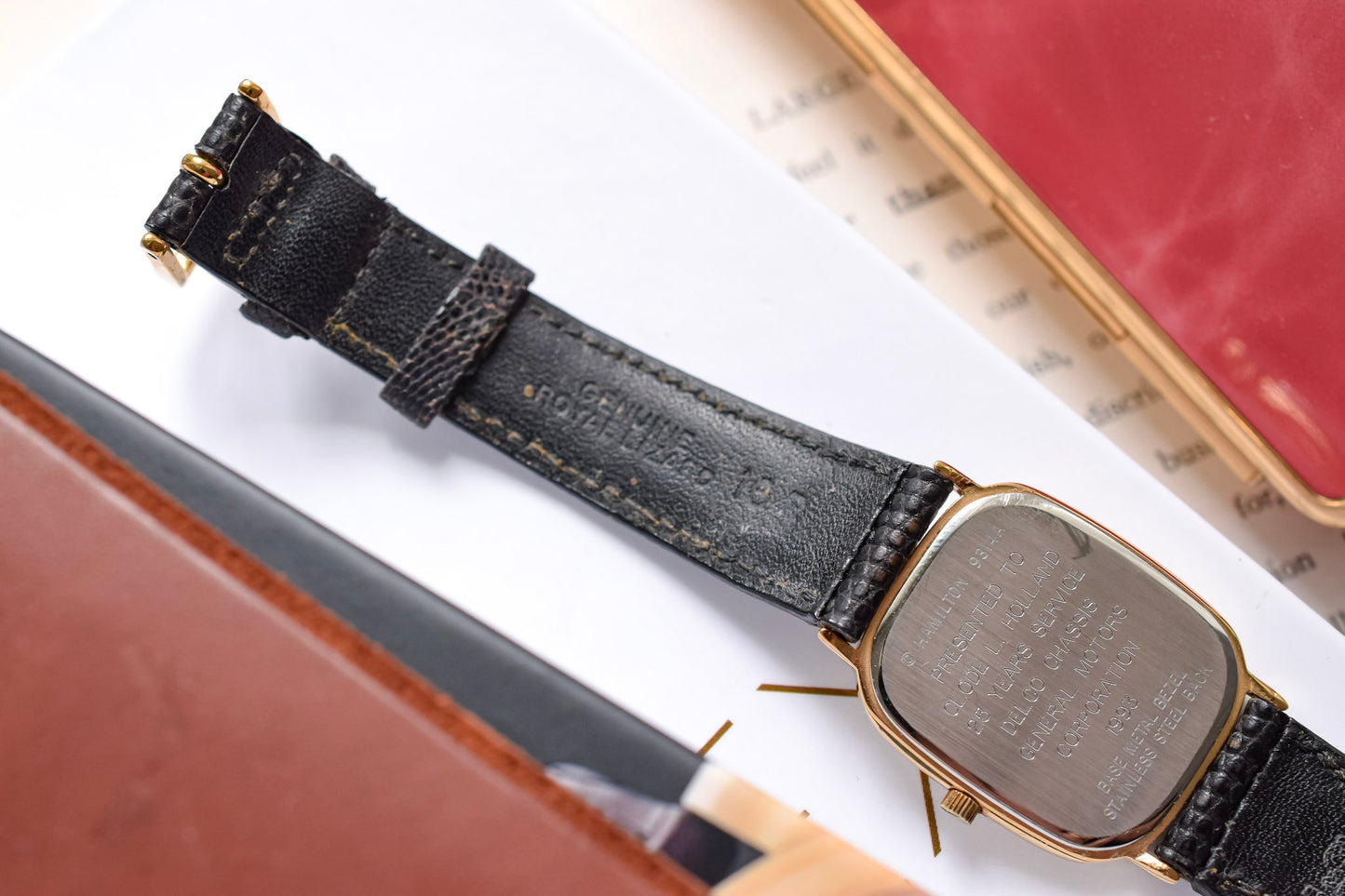Hamilton Masterpiece Checkered Dial Ellipse - GM Award
