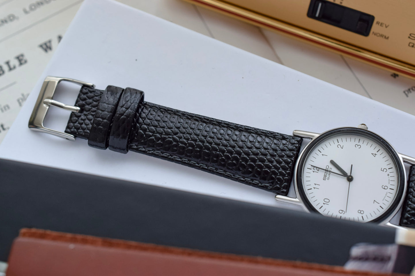 1980 Seiko Bauhaus Black Chrome Plated Bezel