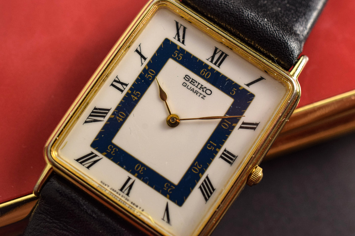 1989 Seiko Roman Rectangle - Imperfect Crystal