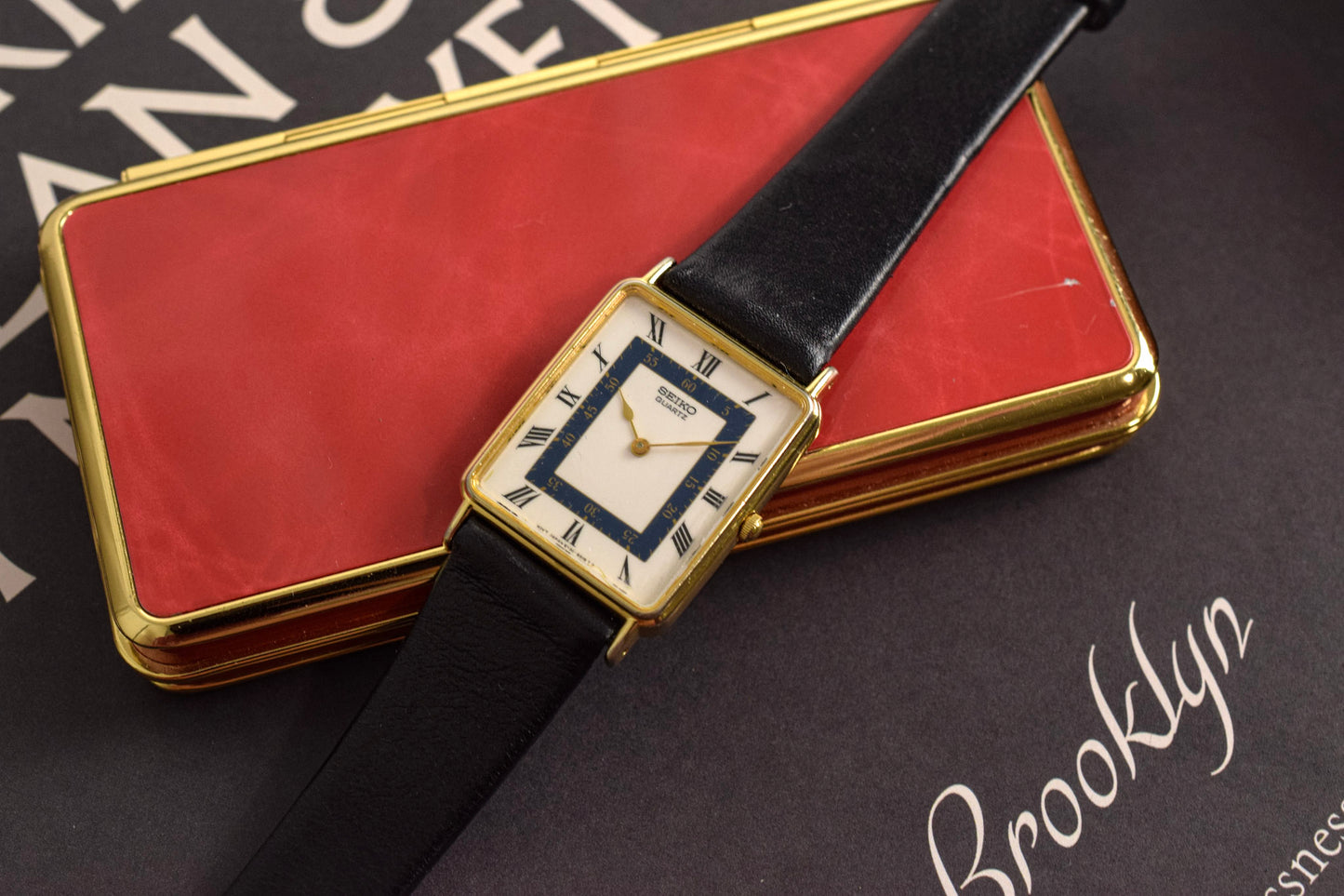 1989 Seiko Roman Rectangle - Imperfect Crystal
