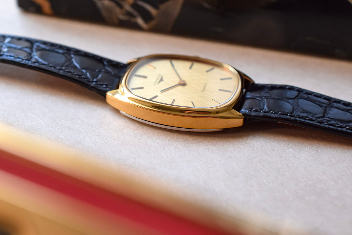 Vintage Longines Linen Ellipse