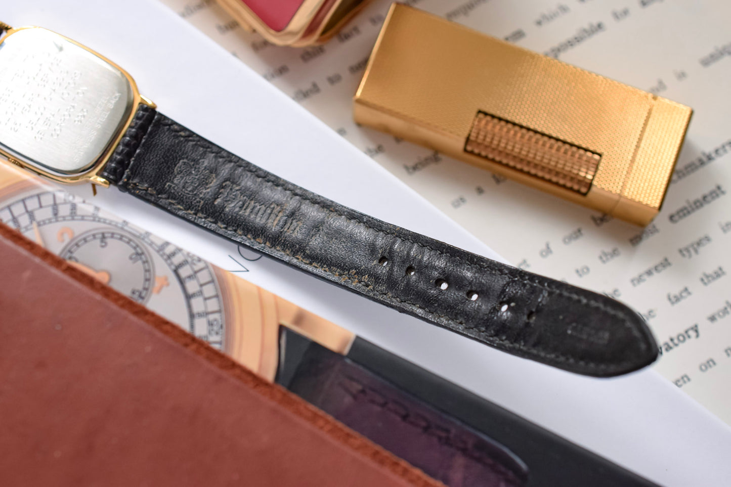Hamilton Masterpiece Checkered Dial Ellipse - GM Award