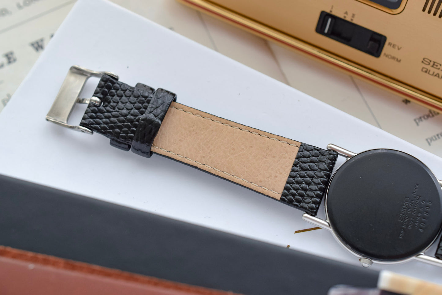 1980 Seiko Bauhaus Black Chrome Plated Bezel