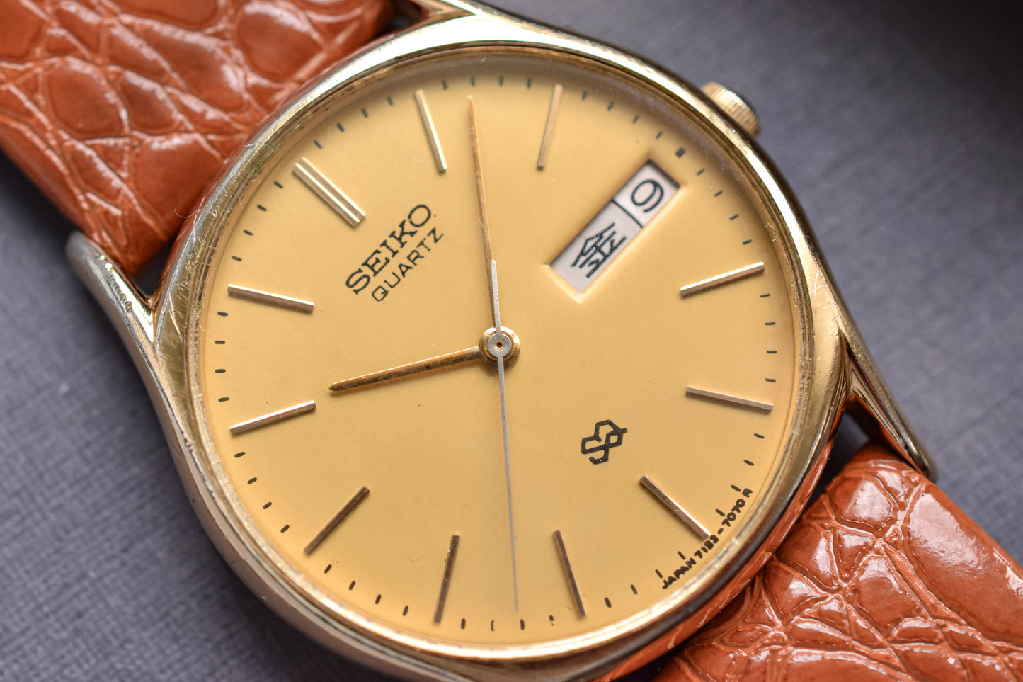 1981 Seiko SQ Champagne Kanji Day-Date