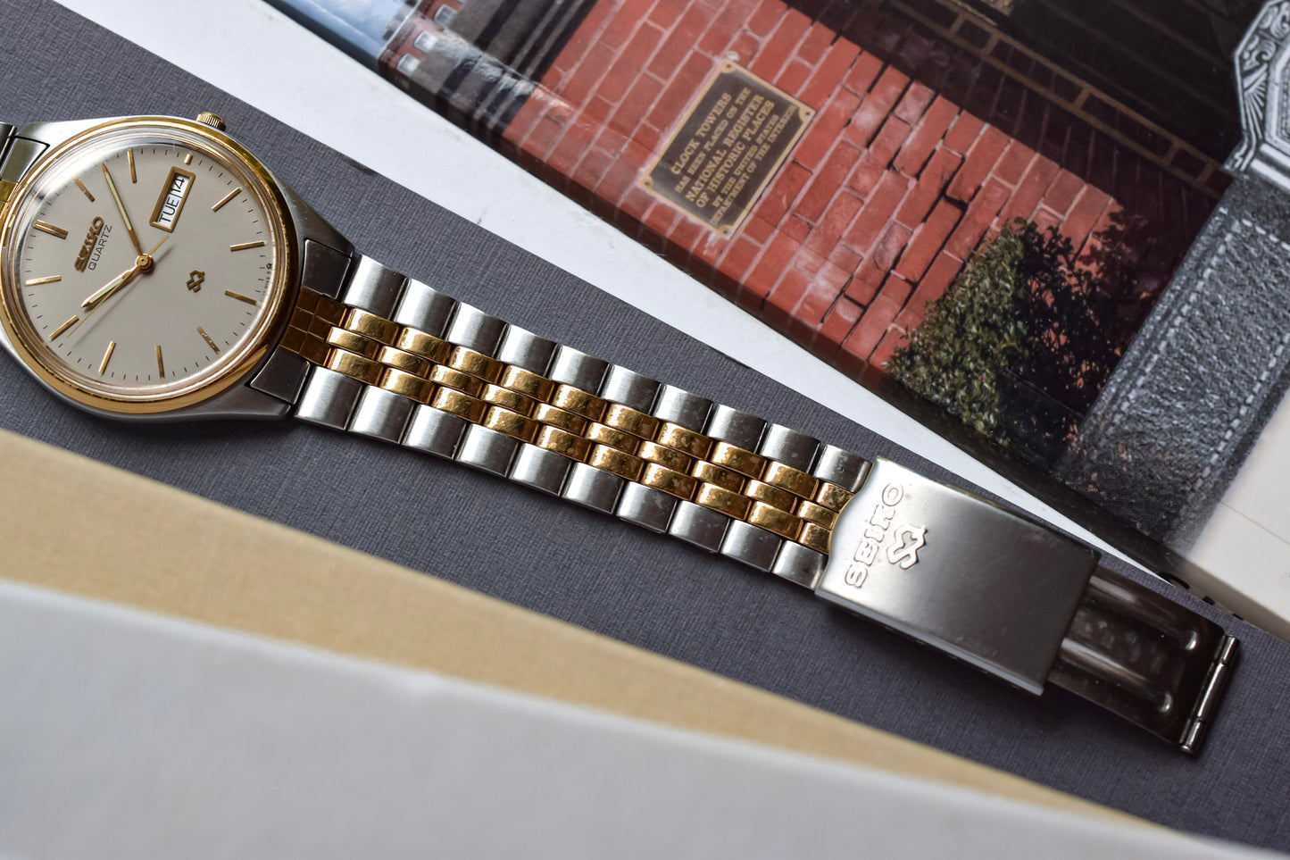 1988 Seiko SQ Ghost Dial Day-Date