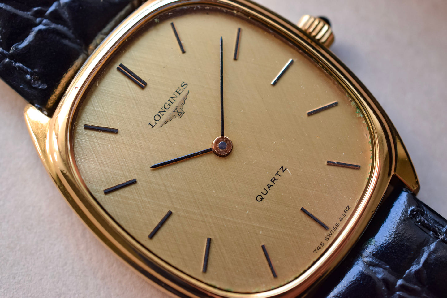 Vintage Longines Linen Ellipse