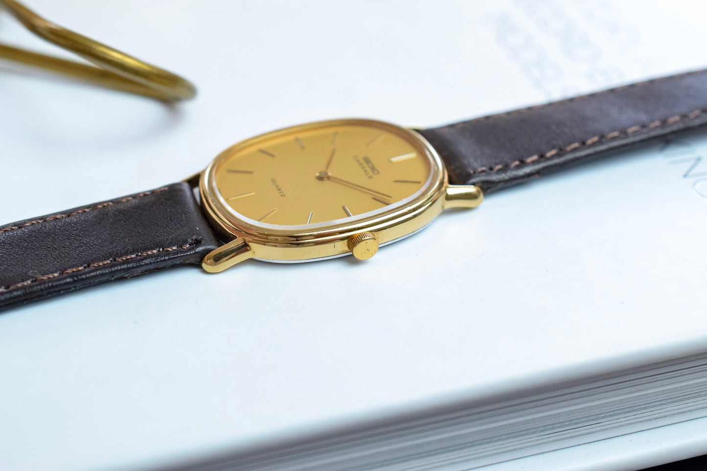 1981 Seiko Lassale Champagne Ellipse