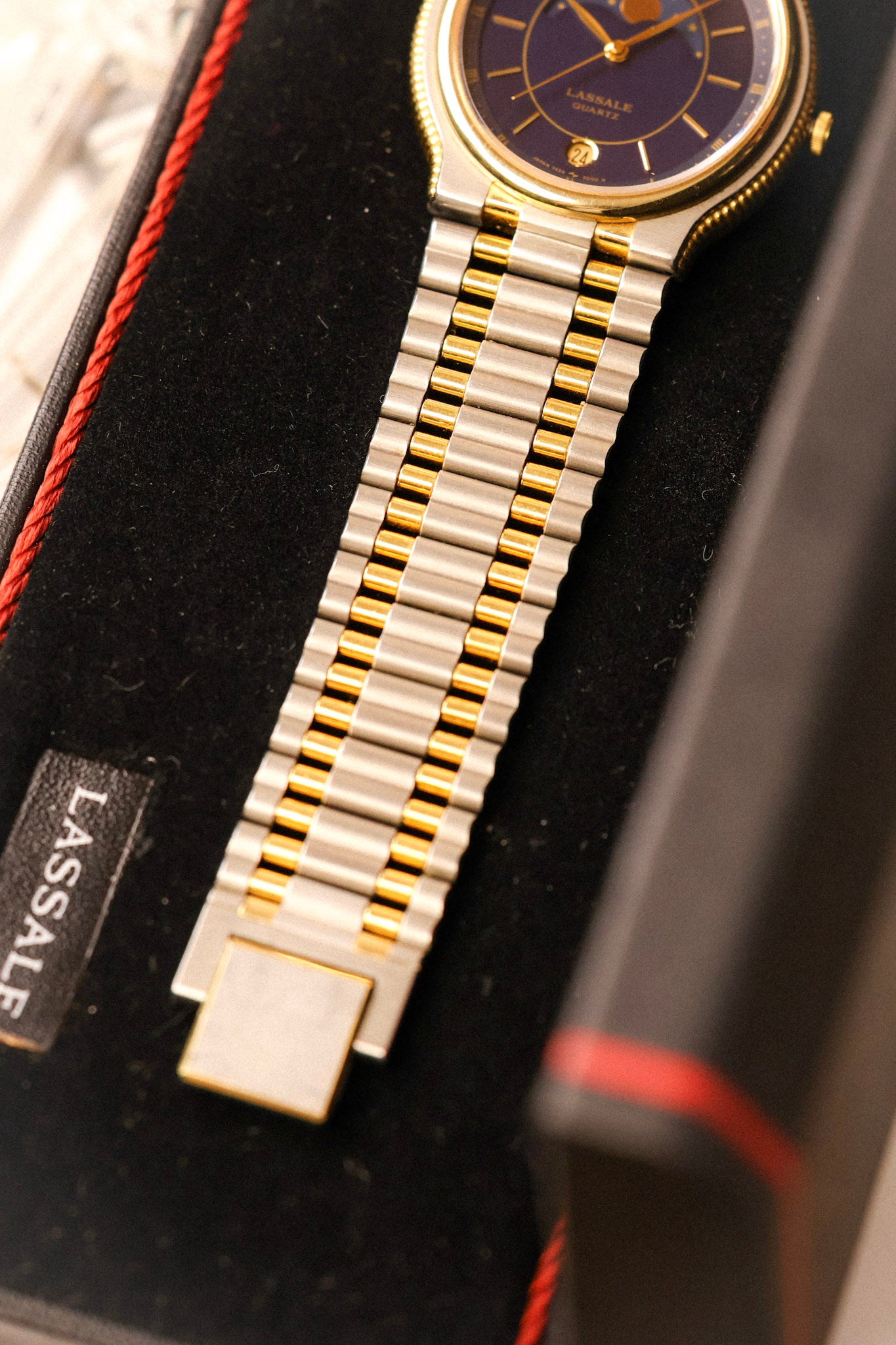 1985 Seiko Lassale Moonphase Coin Edge Ellipse