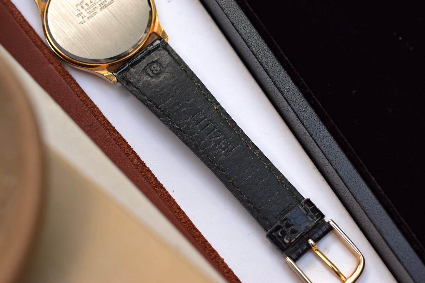 Vintage Citizen CQ Black Dial Day-Date