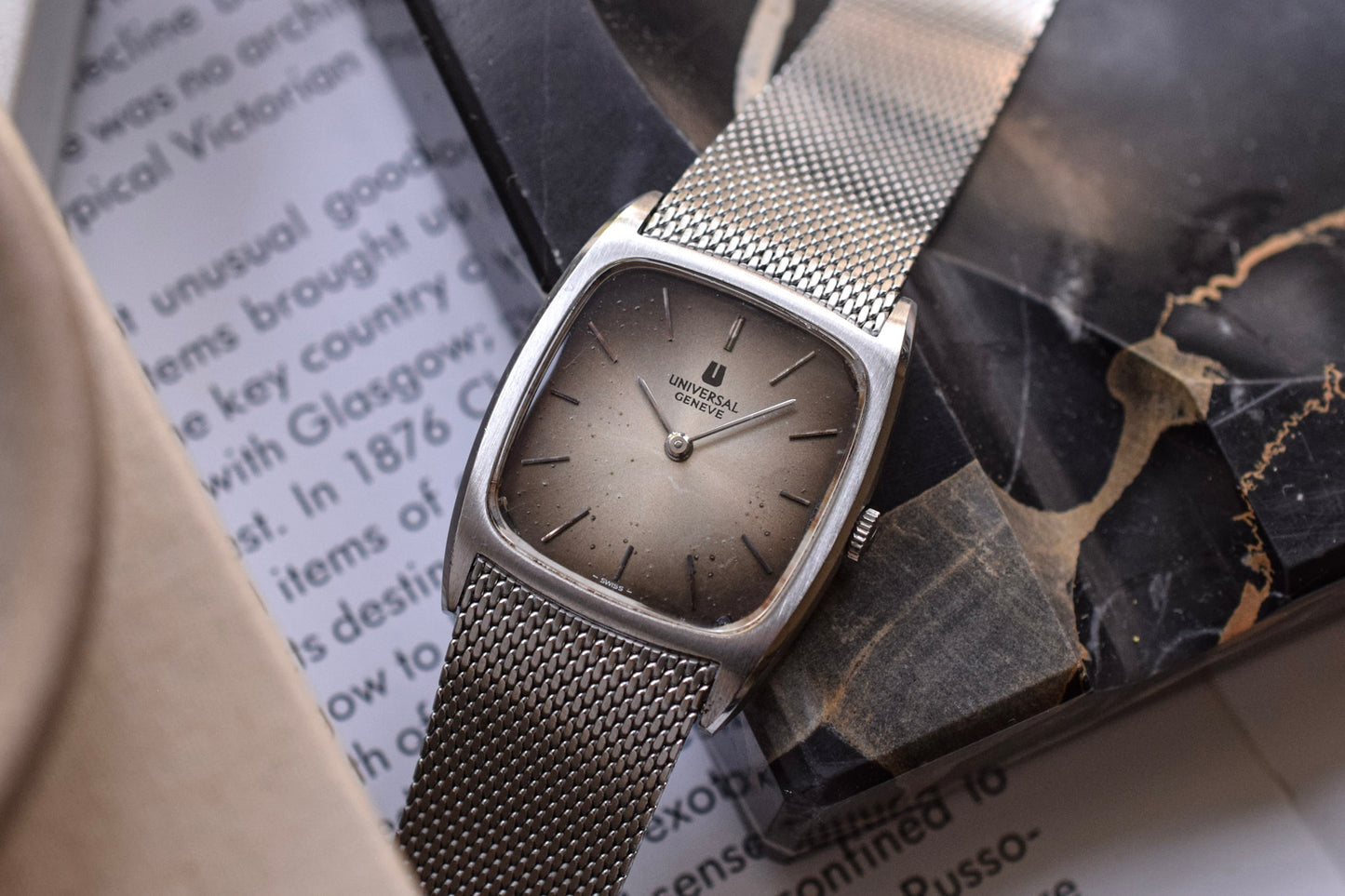 70s Mechanical Universal Geneve Patina TV
