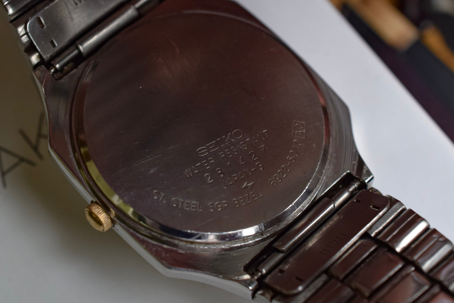 1982 Seiko SQ Two Toned Roman Breguet Hour Hand Octo