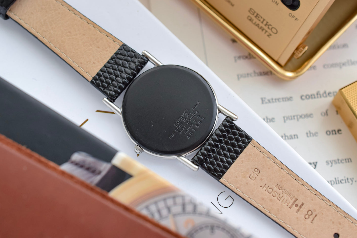 1980 Seiko Bauhaus Black Chrome Plated Bezel