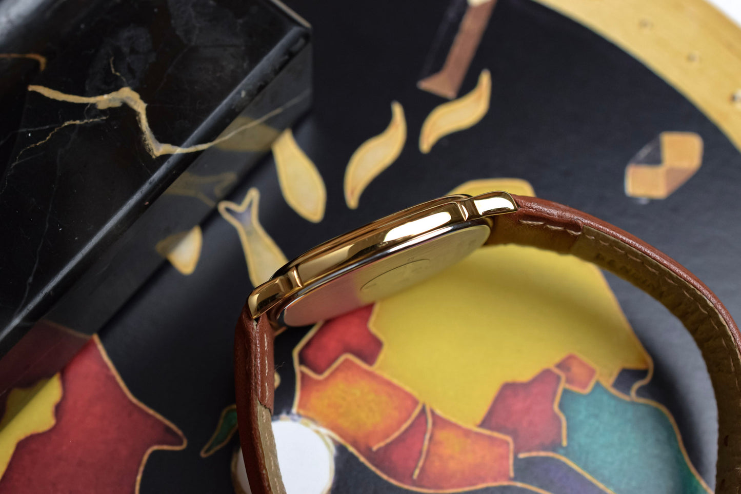 Vintage Longines Quartz Champagne Motif Ellipse - Les Grandes Classiques