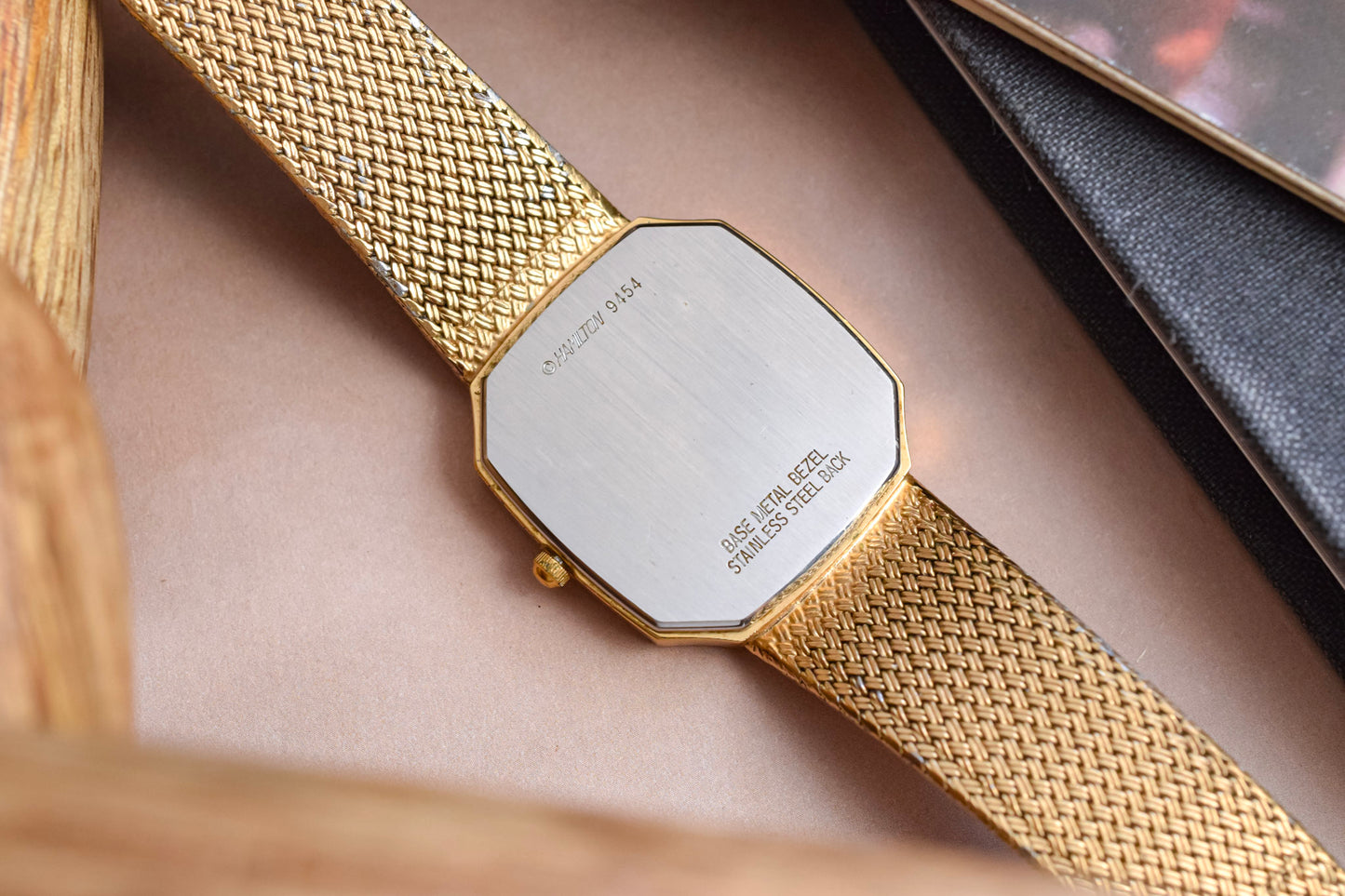 80s Hamilton Golden Lattice Diamond Saville