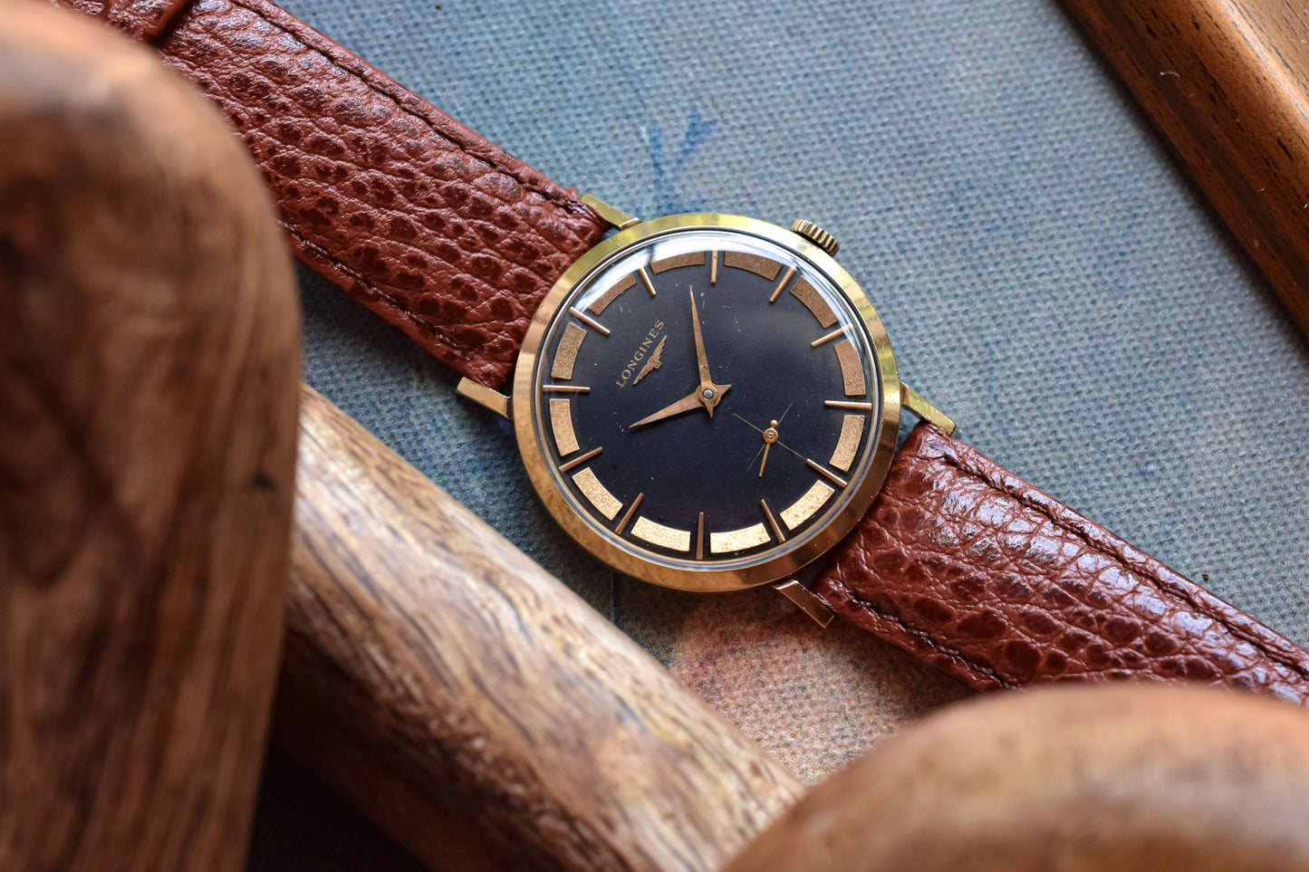 1950s Longines 10K GF Mechanical Gilt Tuxedo