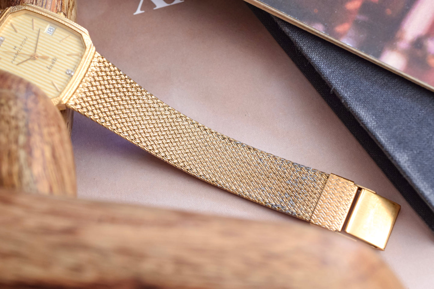 80s Hamilton Golden Lattice Diamond Saville