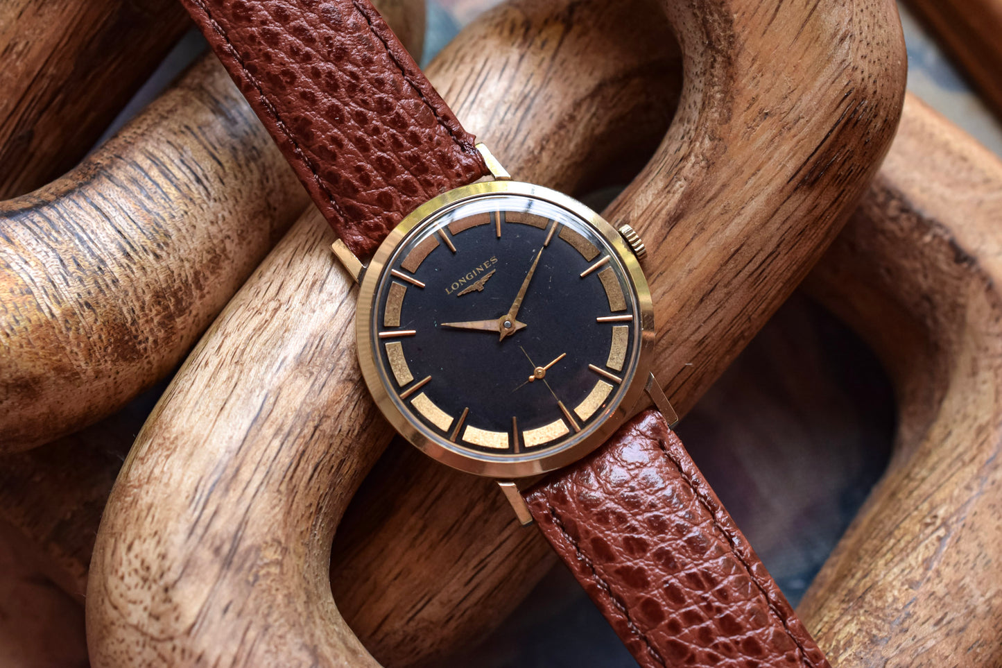 1950s Longines 10K GF Mechanical Gilt Tuxedo