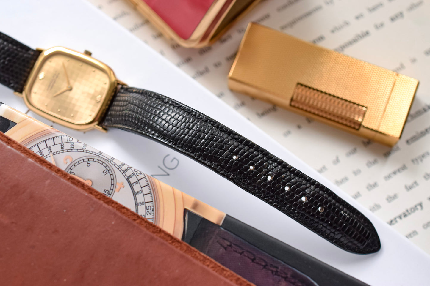 Hamilton Masterpiece Checkered Dial Ellipse - GM Award