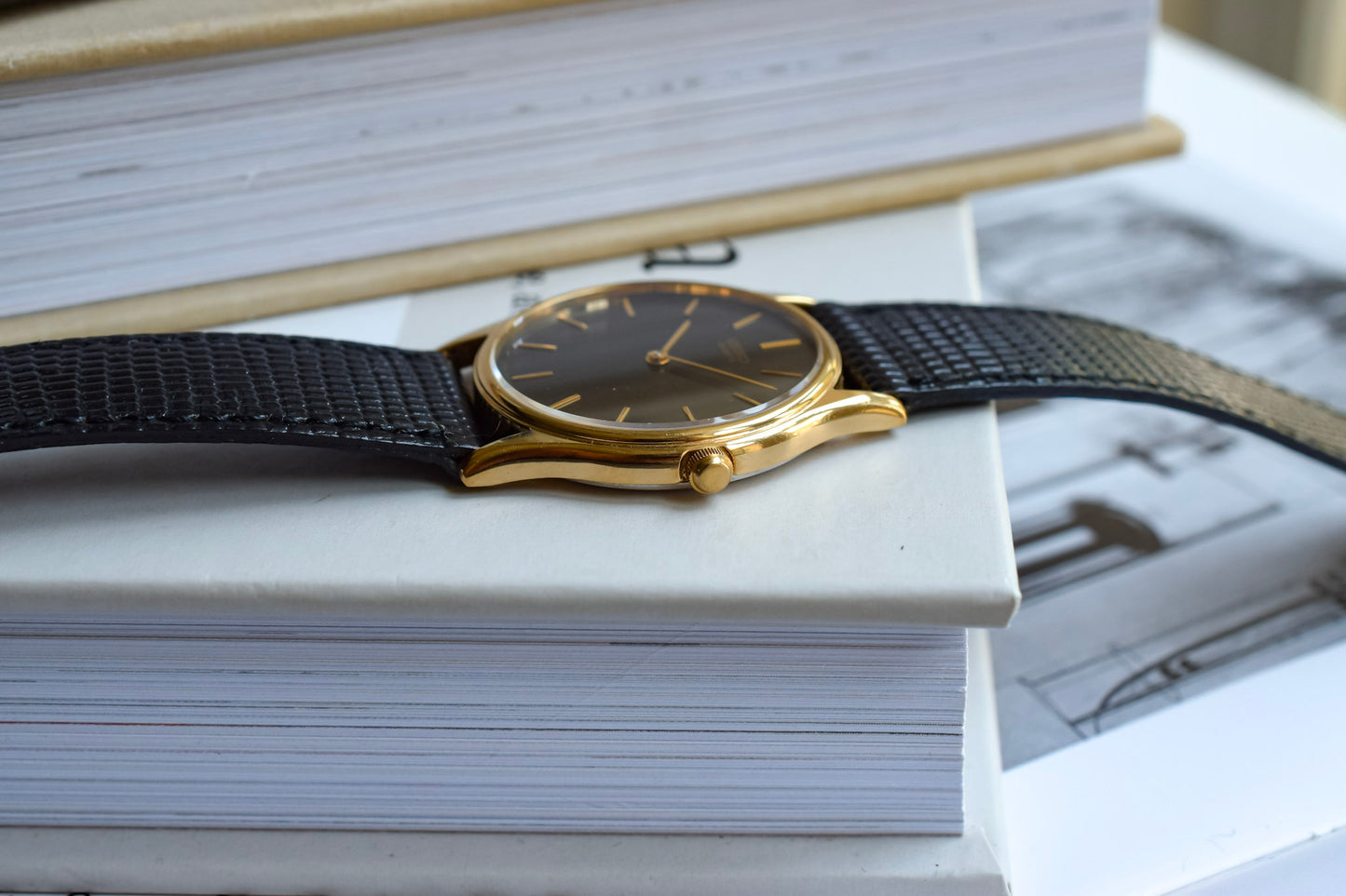 1985 Seiko Minimalist Gilt Dial