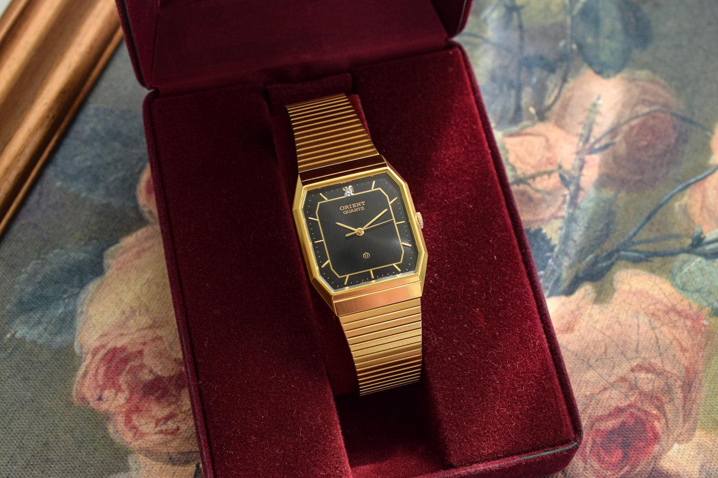 '80s Orient Black Dial Octo - In Box