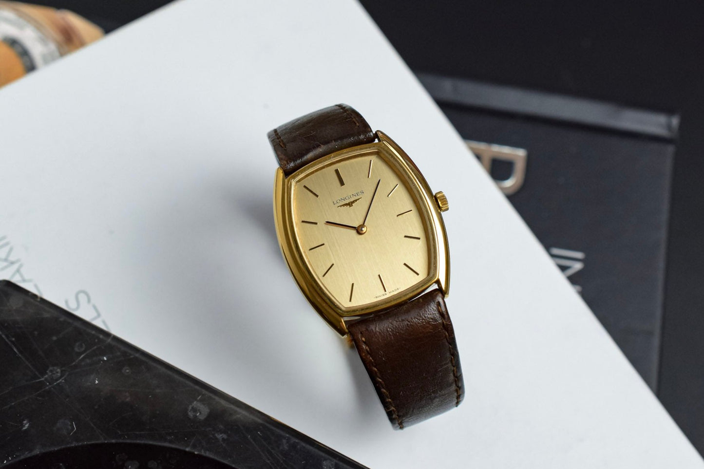 Vintage Longines Mechanical Champagne Tonneau