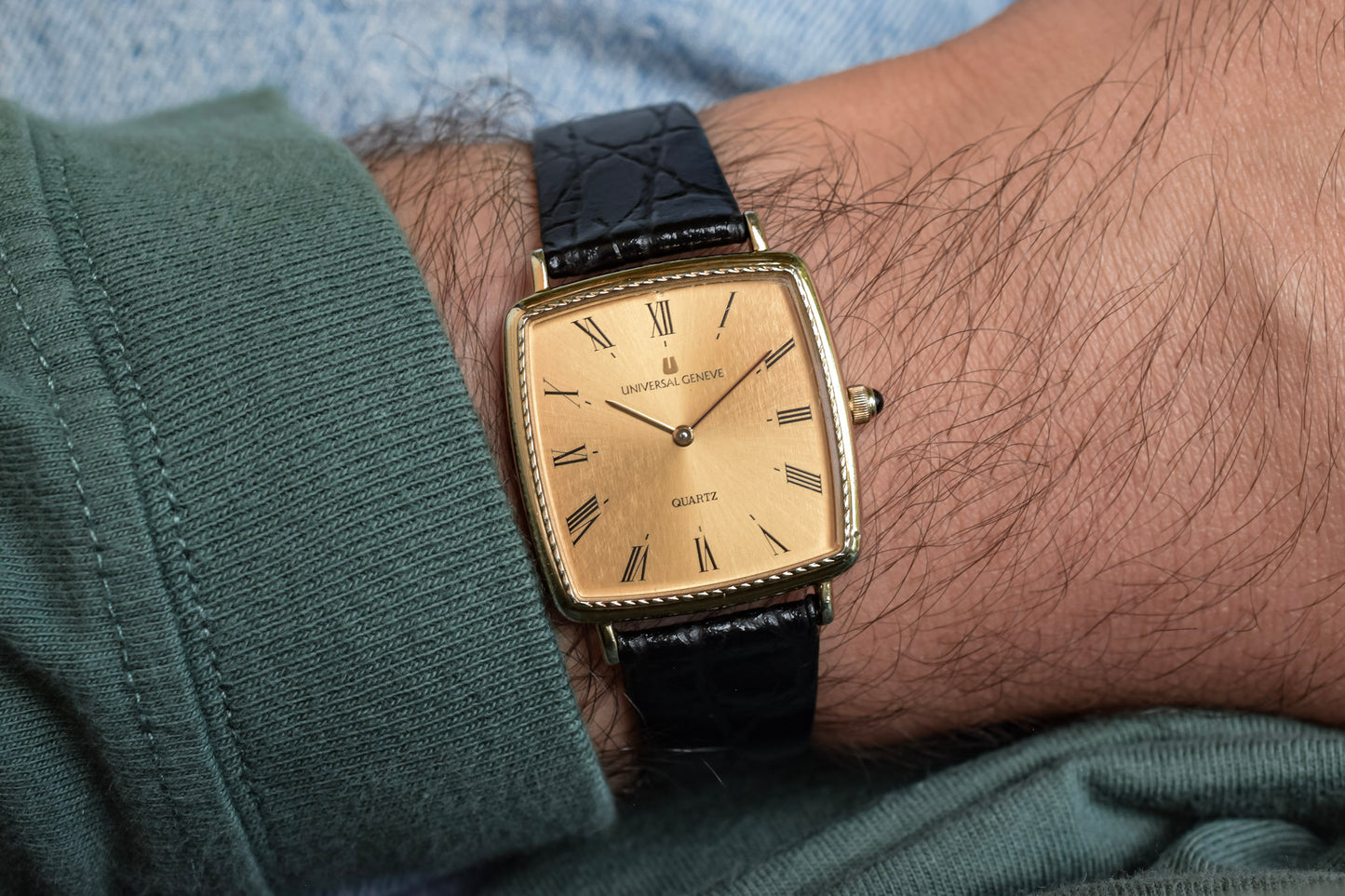 Vintage Universal Geneve Roman Dial Chariot