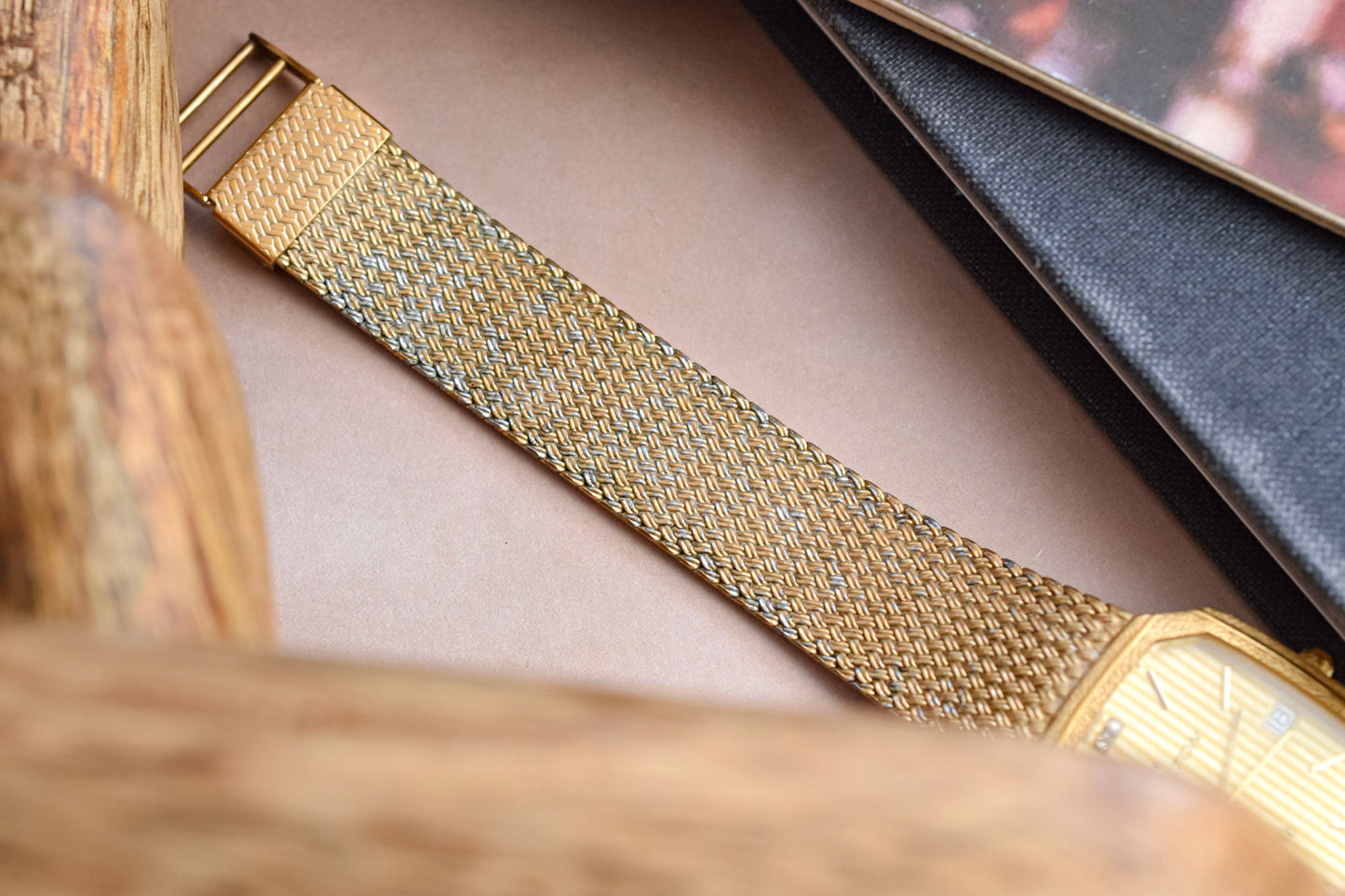 80s Hamilton Golden Lattice Diamond Saville