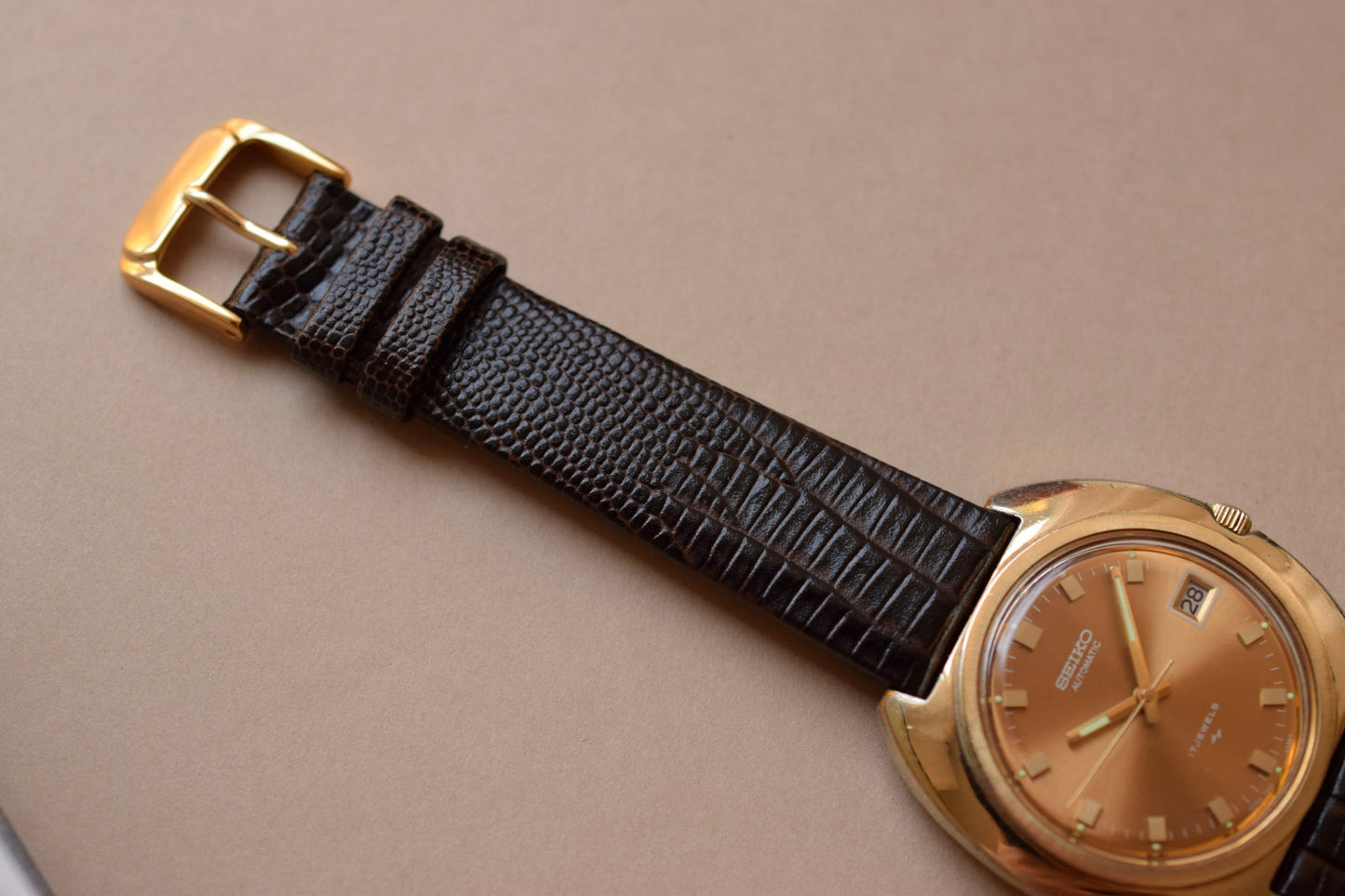 1972 Seiko Champagne C Cushion Calendar
