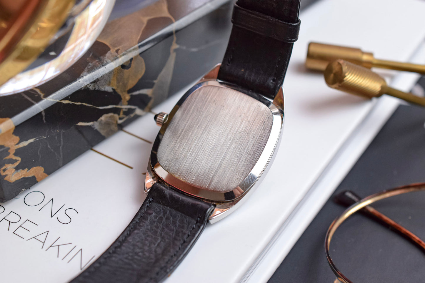 1970s Omega De Ville Mechanical Steel Ellipse