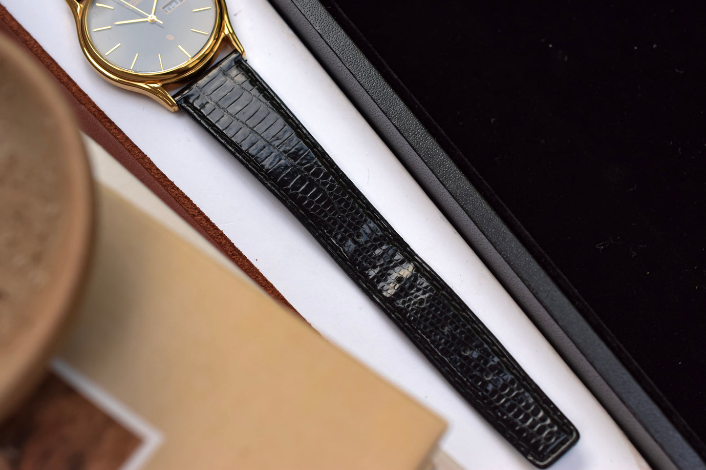 Vintage Citizen CQ Black Dial Day-Date