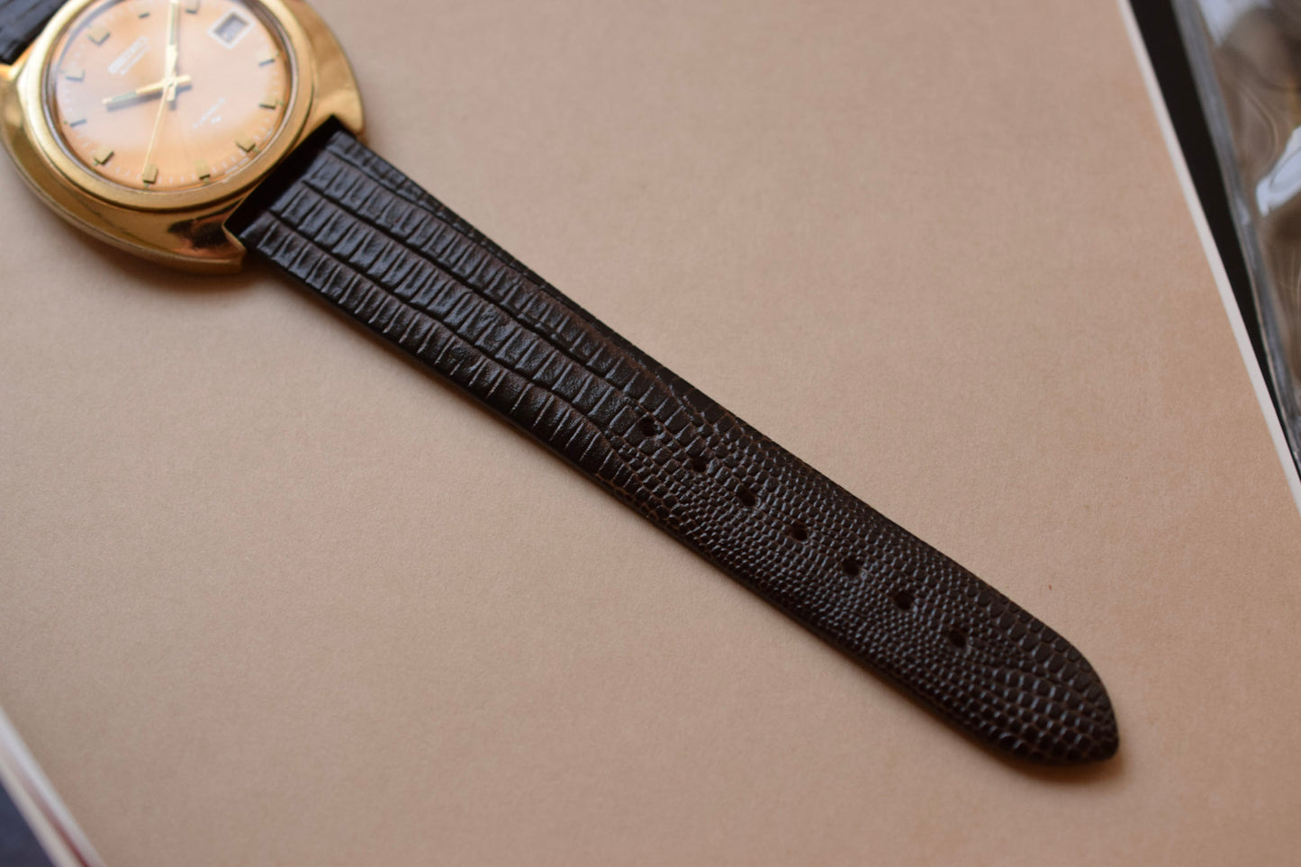 1972 Seiko Champagne C Cushion Calendar