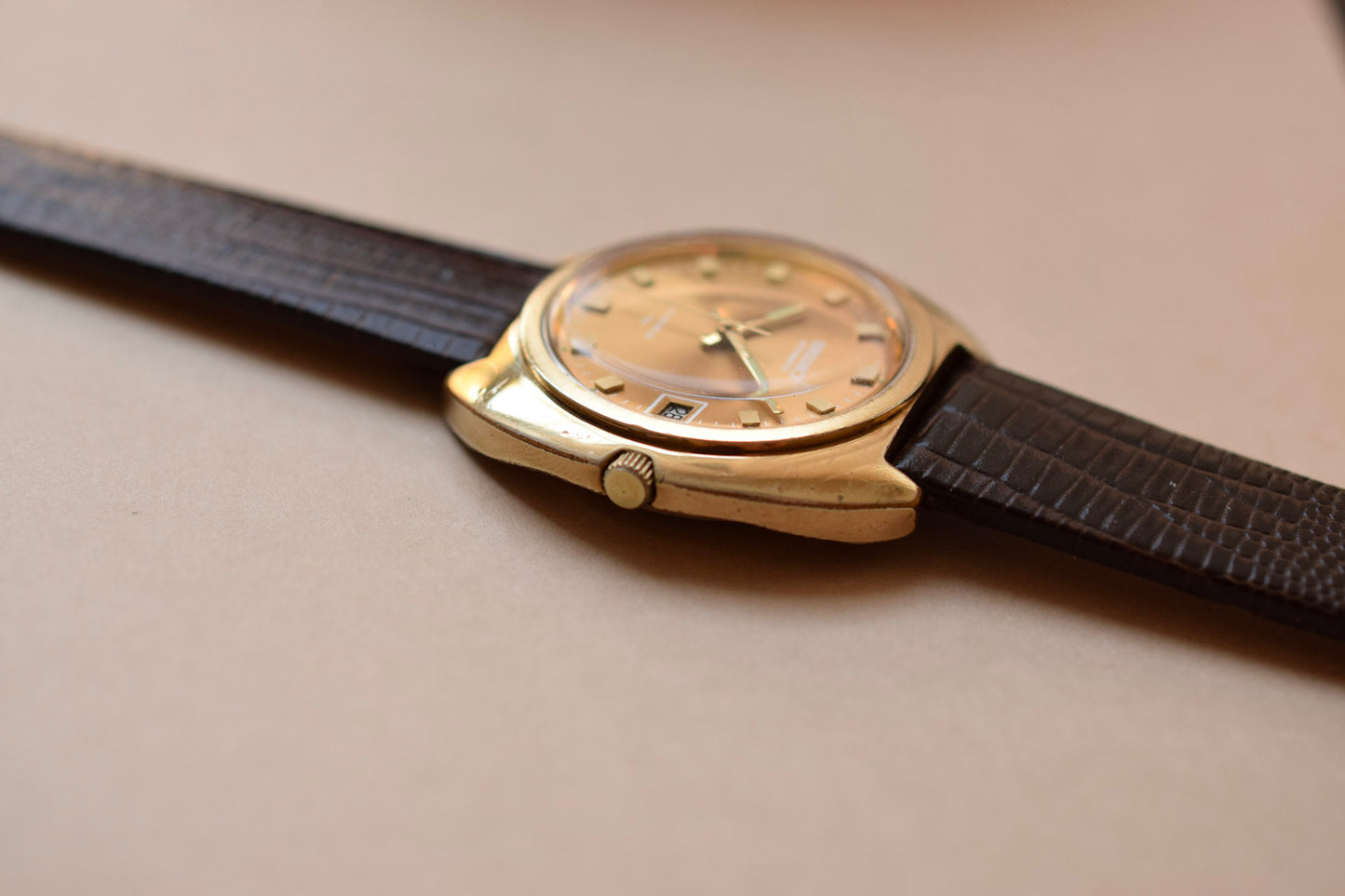 1972 Seiko Champagne C Cushion Calendar