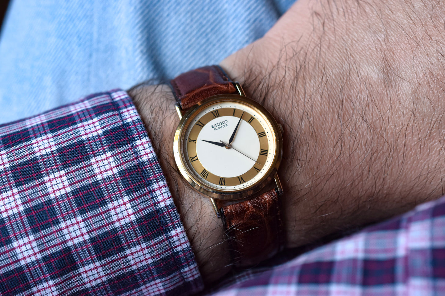 2000 Seiko Champagne Roman Sector
