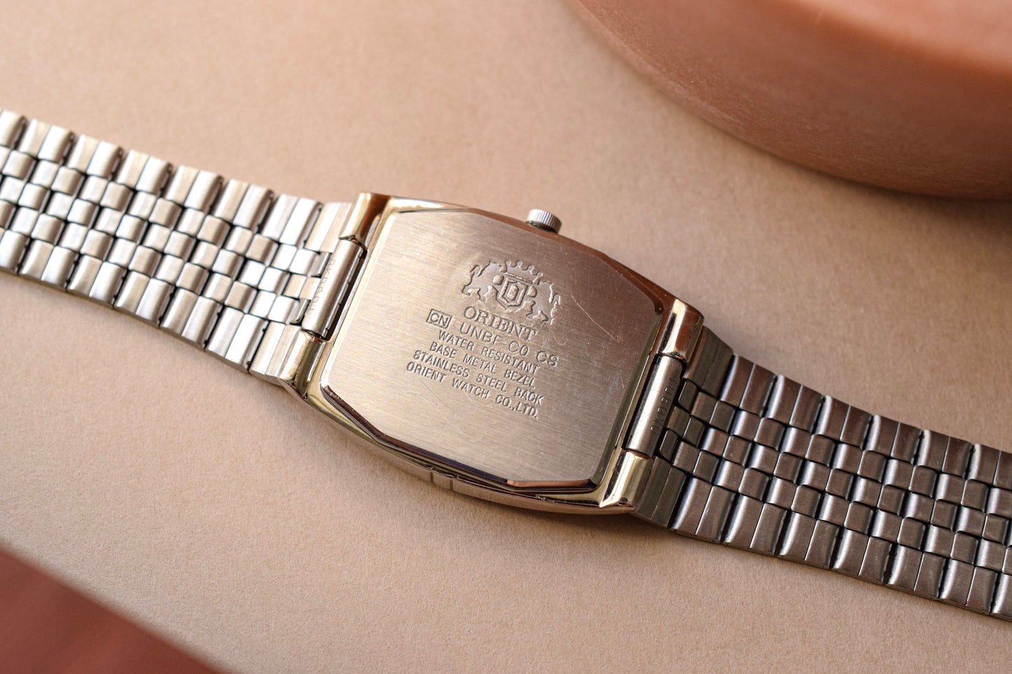 Neo-vintage Orient Black Dial Tonneau Calendar