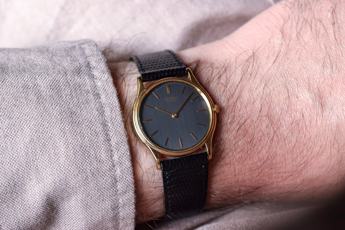 1985 Seiko Minimalist Gilt Dial