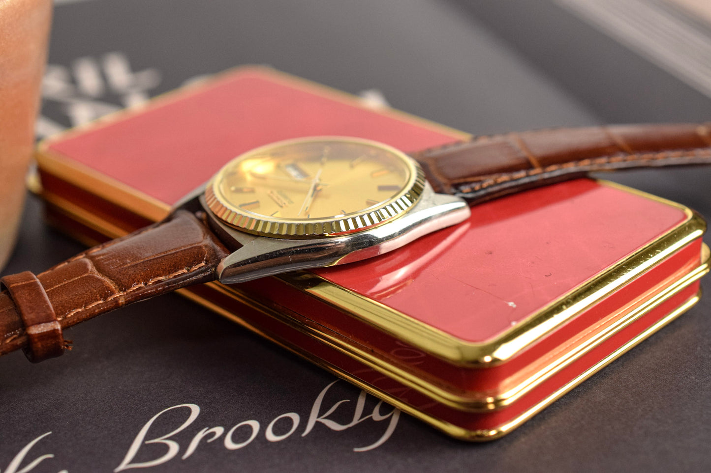 1988 Seiko Champagne Fluted Bezel Day-Date