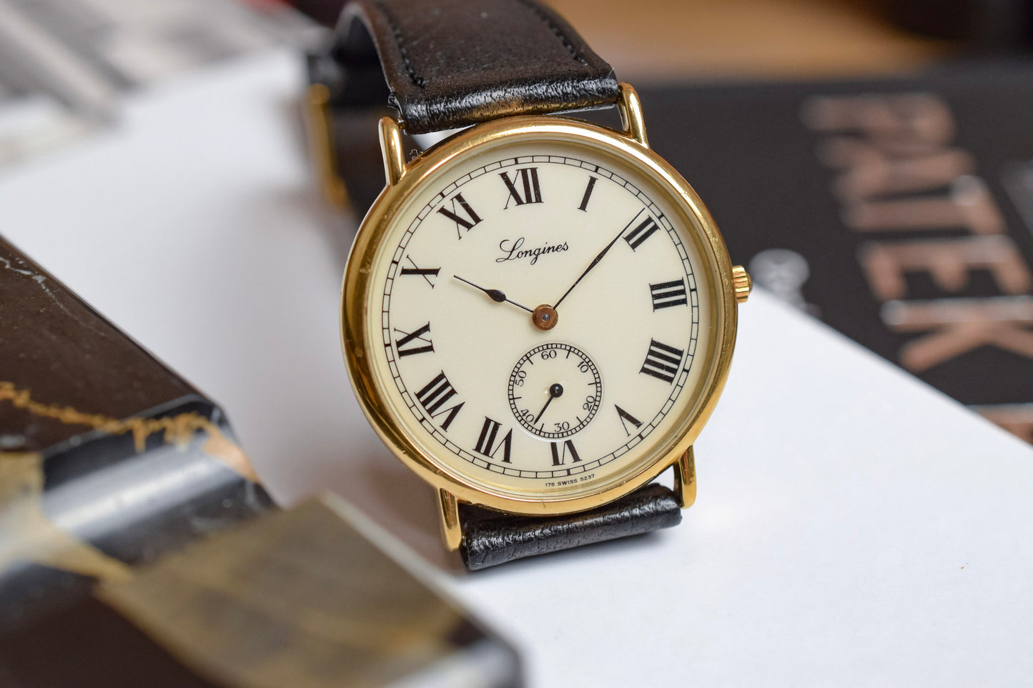 Vintage Longines Quartz Roman Dial "Charleston" Calatrava