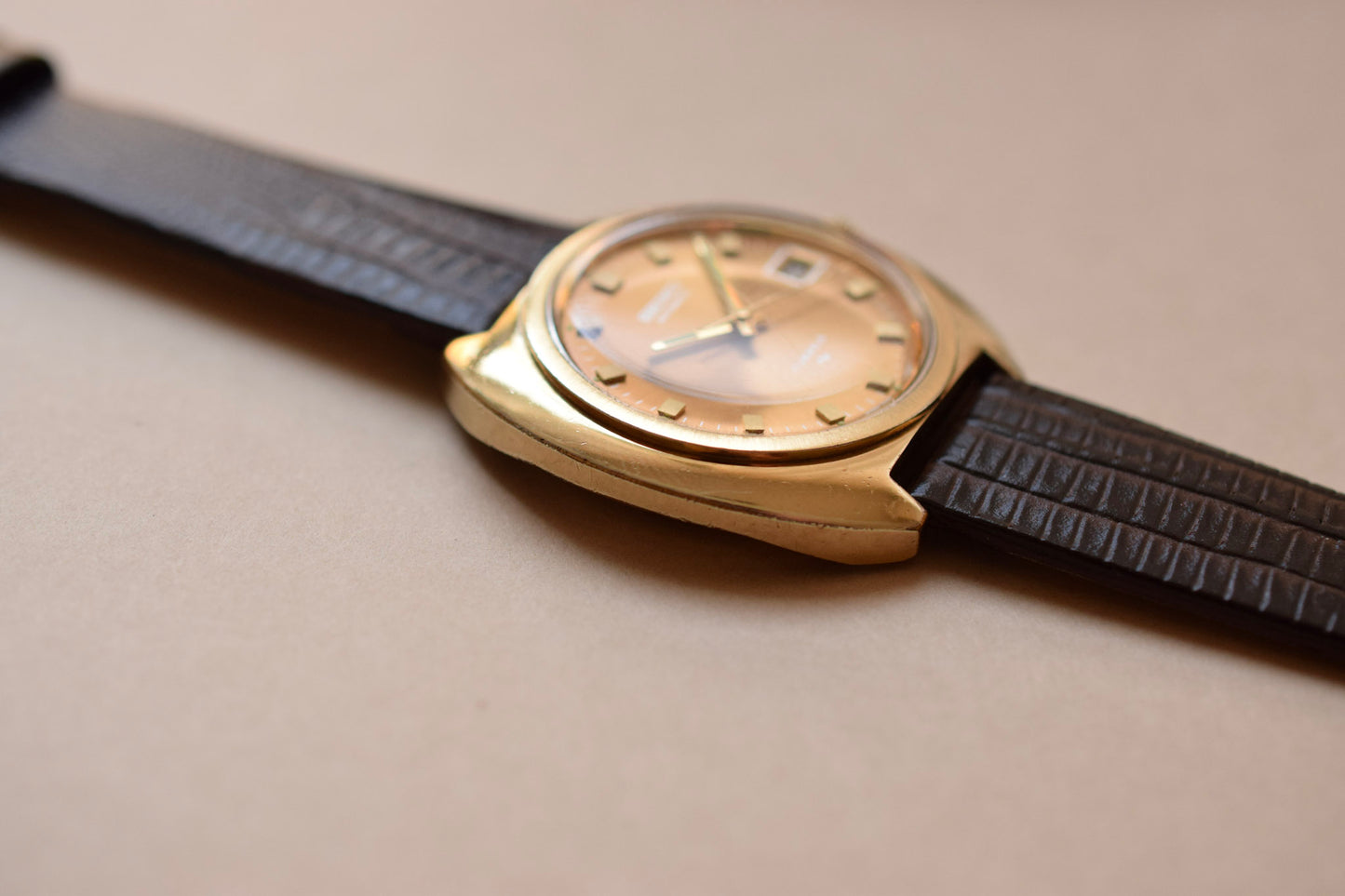 1972 Seiko Champagne C Cushion Calendar