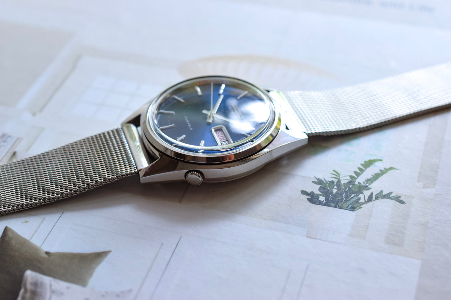 1982 Suwa Seiko Blue Dial Day-Date