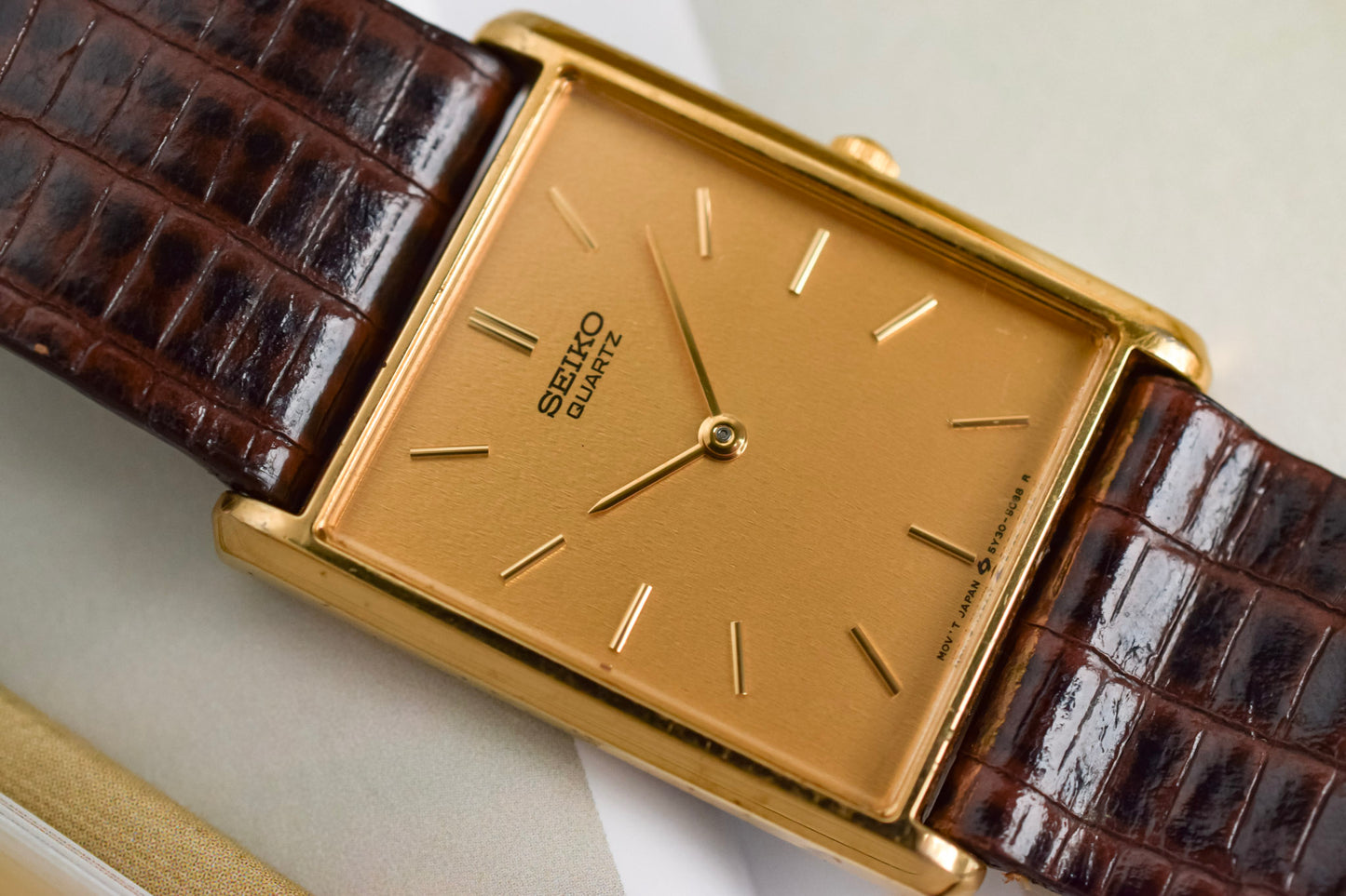 1989 Seiko Champagne Tank