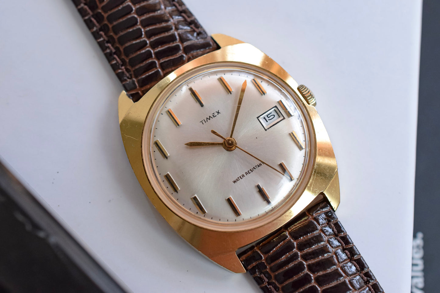 1970 Timex Mechanical Retro Cushion Calendar