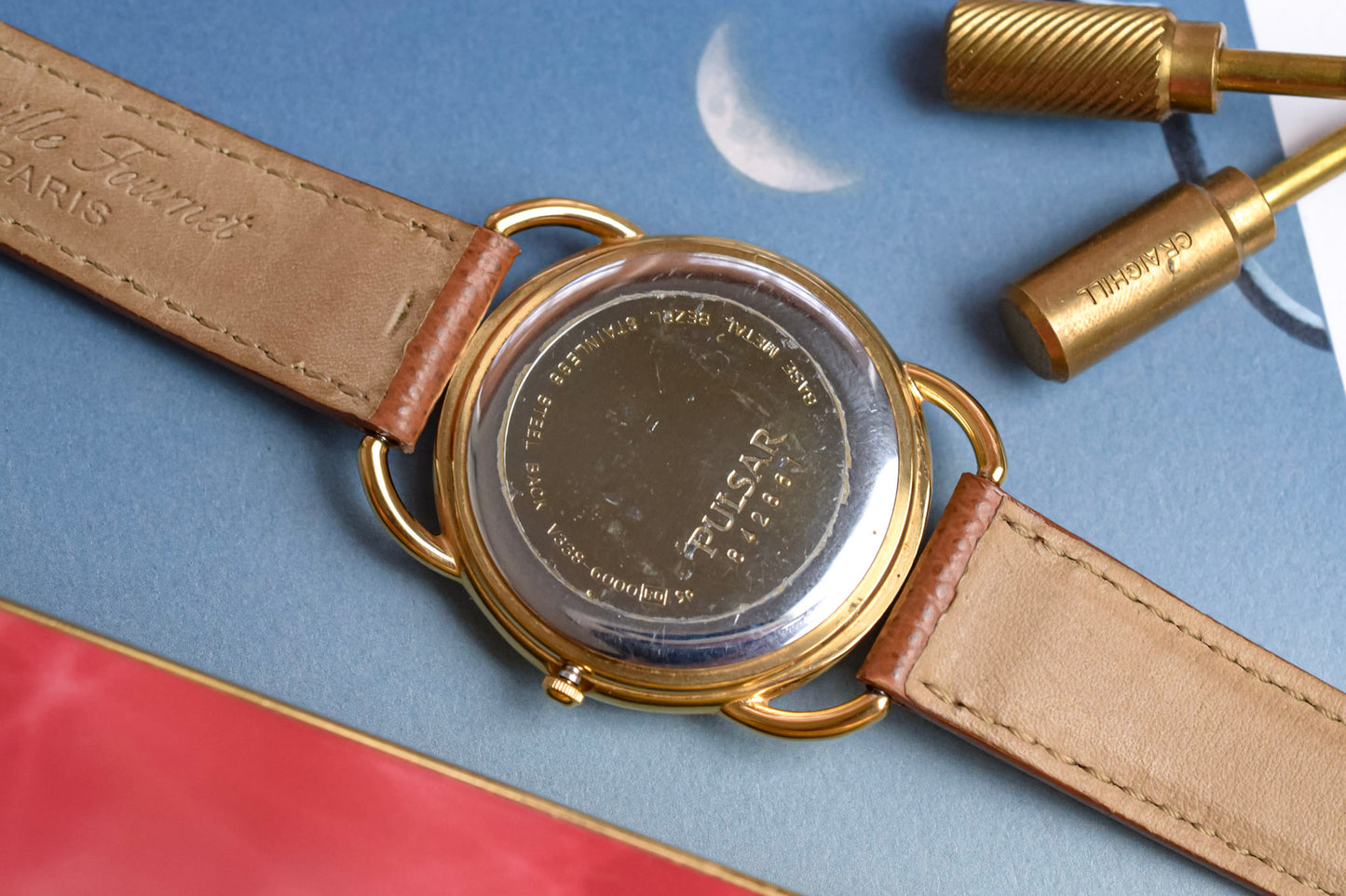 1988 Pulsar "Beetle" Wire Lugs Moonphase Calendar