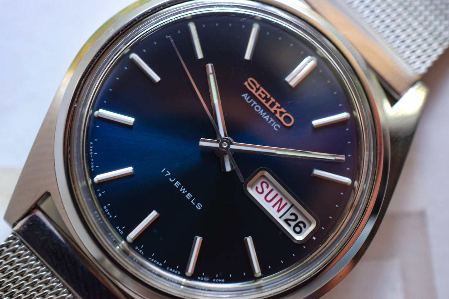1982 Suwa Seiko Blue Dial Day-Date