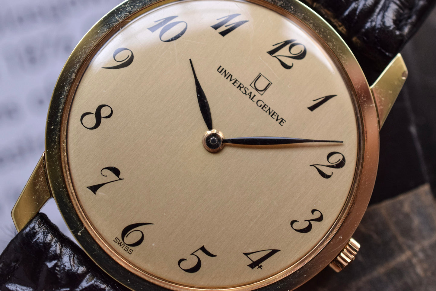60s Mechanical Universal Geneve Breguet Dial
