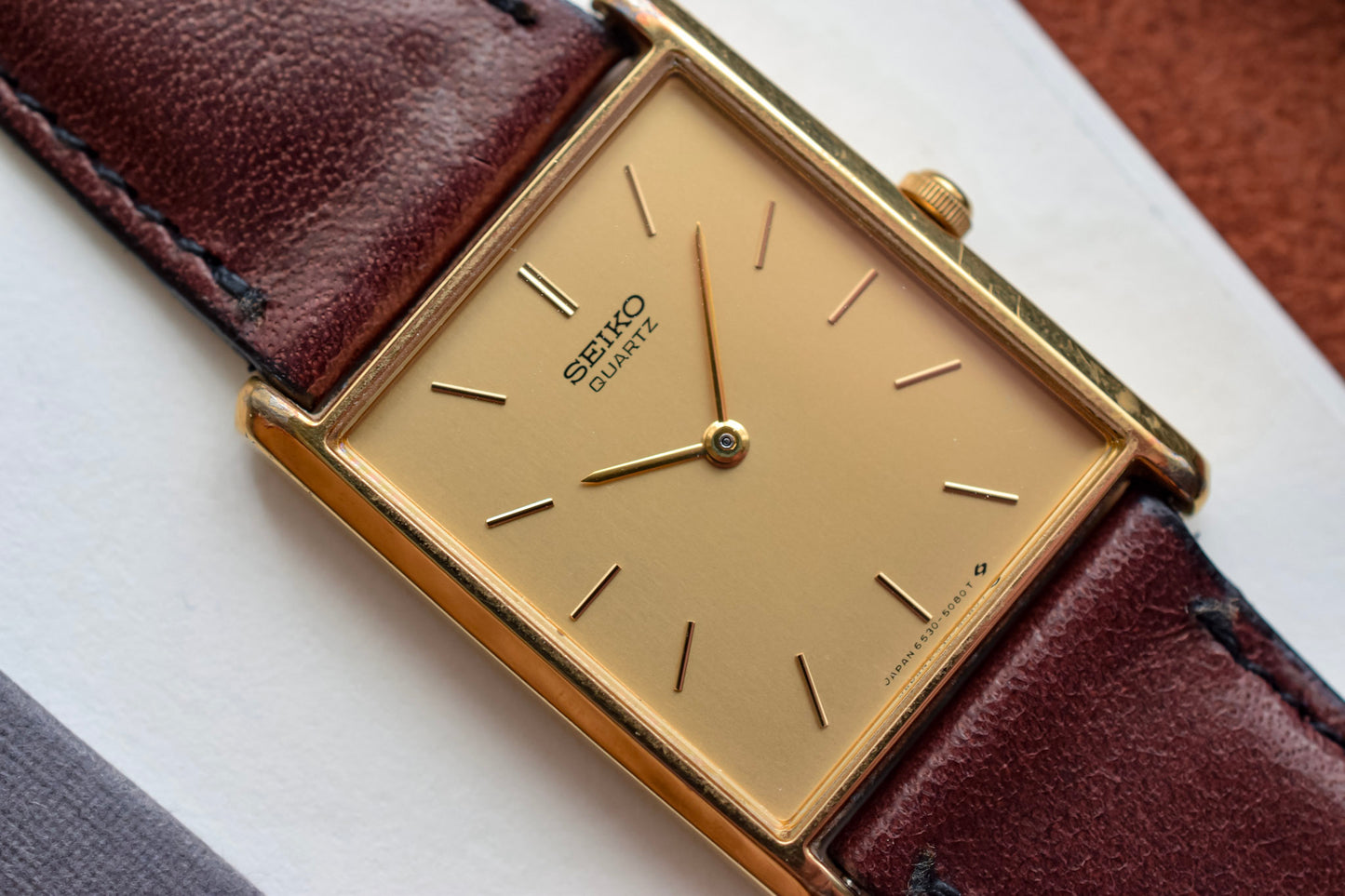 1983 Seiko Champagne Minimalist Tank