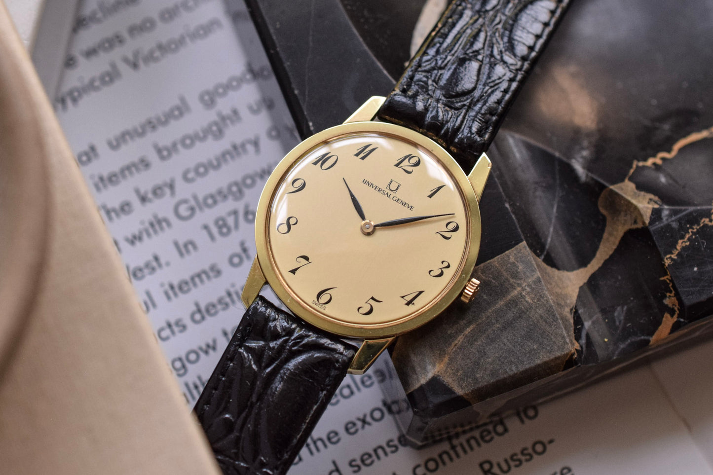 60s Mechanical Universal Geneve Breguet Dial
